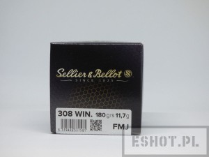 Amunicja S&Bkal .308Win FMJ 11,7g Training op.50szt.