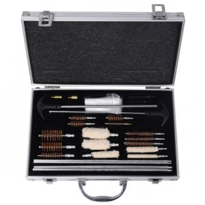 Zestaw do czysz.broni 24 elementy, alumin. walizka