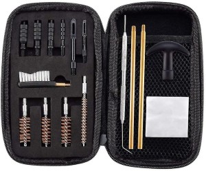 Zestaw do czysz.broni 17 elementów, czarny futerał