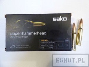 Amunicja SAKO kal.308Win Super Hammerhead 9,7g 