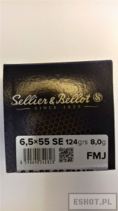 Amunicja S&B kal.6,5x55 SE FMJ 8,0g (op.50szt.)