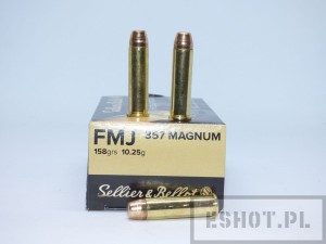 Amunicja rewolwer.S&B kal.357Magnum FMJ op.50szt.