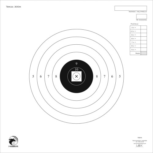 Tarcza F - CLASS do strzelań na 300 m-5206