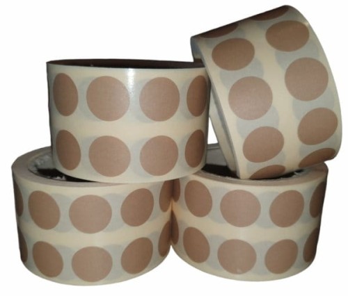 Zaklejki brązowe fi 15, 1000 szt. rolka-5201