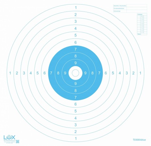 Tarcza do karabinu centralnego zapłonu blue-5204