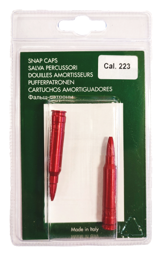 Zbijak aluminiowy anodowany czerwony,kal.223; 2szt-5212