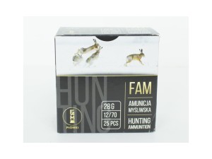 Amunicja śrutowa FAM-Pionki 12/70 GW 28g 2-3,50mm