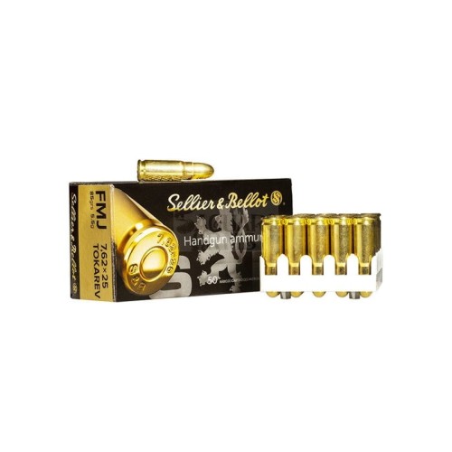 Amunicja S&B kal.7,62x25 Tokarev FMJ 5,5g,op.50szt-2994