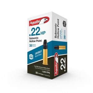 Amunicja Aguila Subsonic HP 22LR; 38grn, op.50szt.