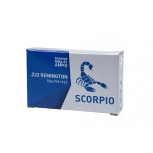 Amunicja karabin. Scorpio kal.223FMJ, 55gr/3,56g